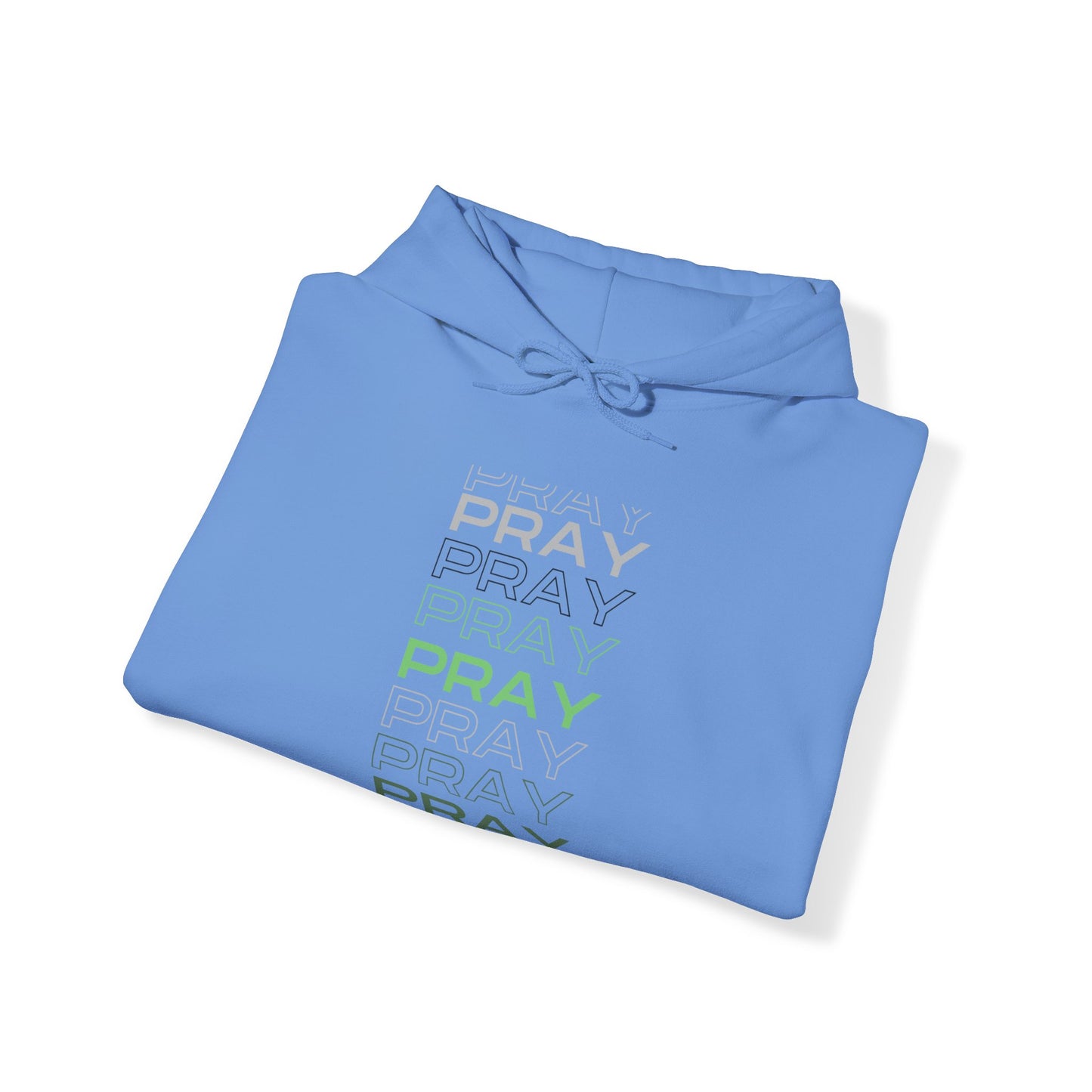 Pray- Unisex Hoodie (white & gray letters)