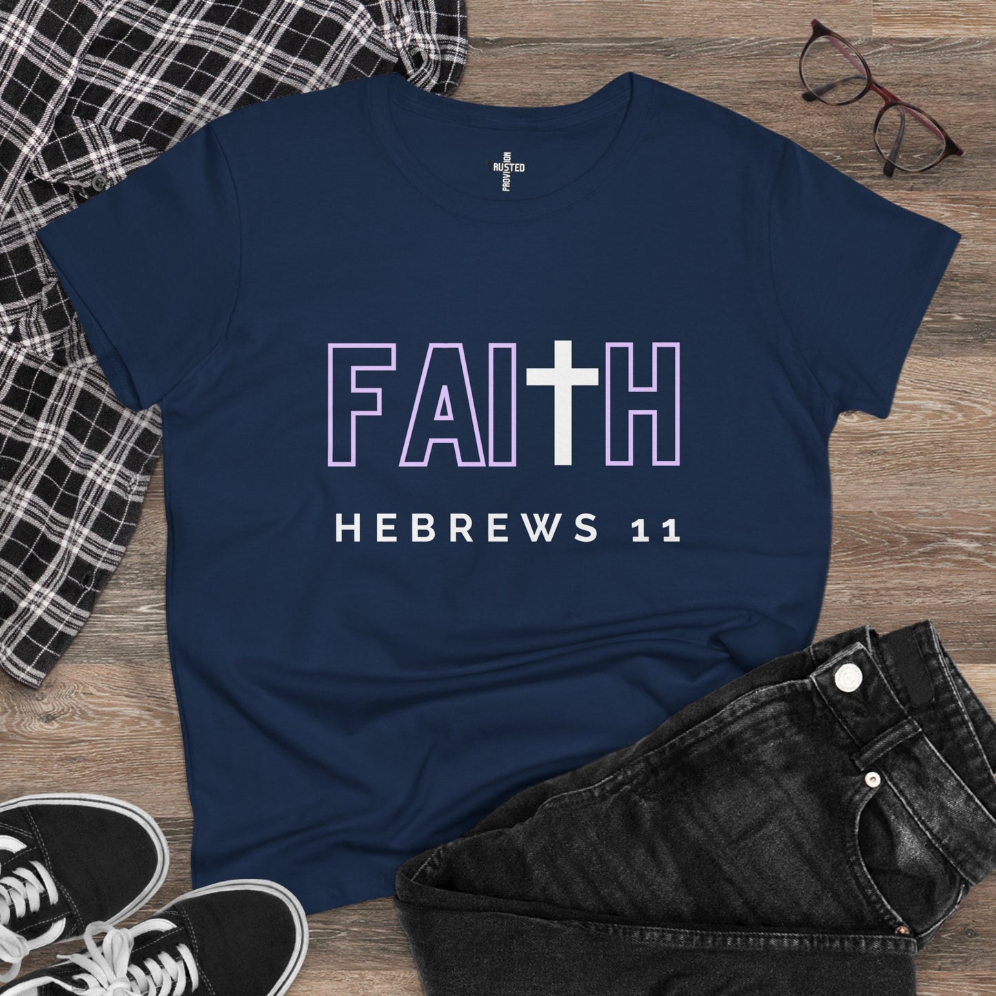 FAITH/HEBREWS 11- Women's Softstyle T-Shirt (lilac)