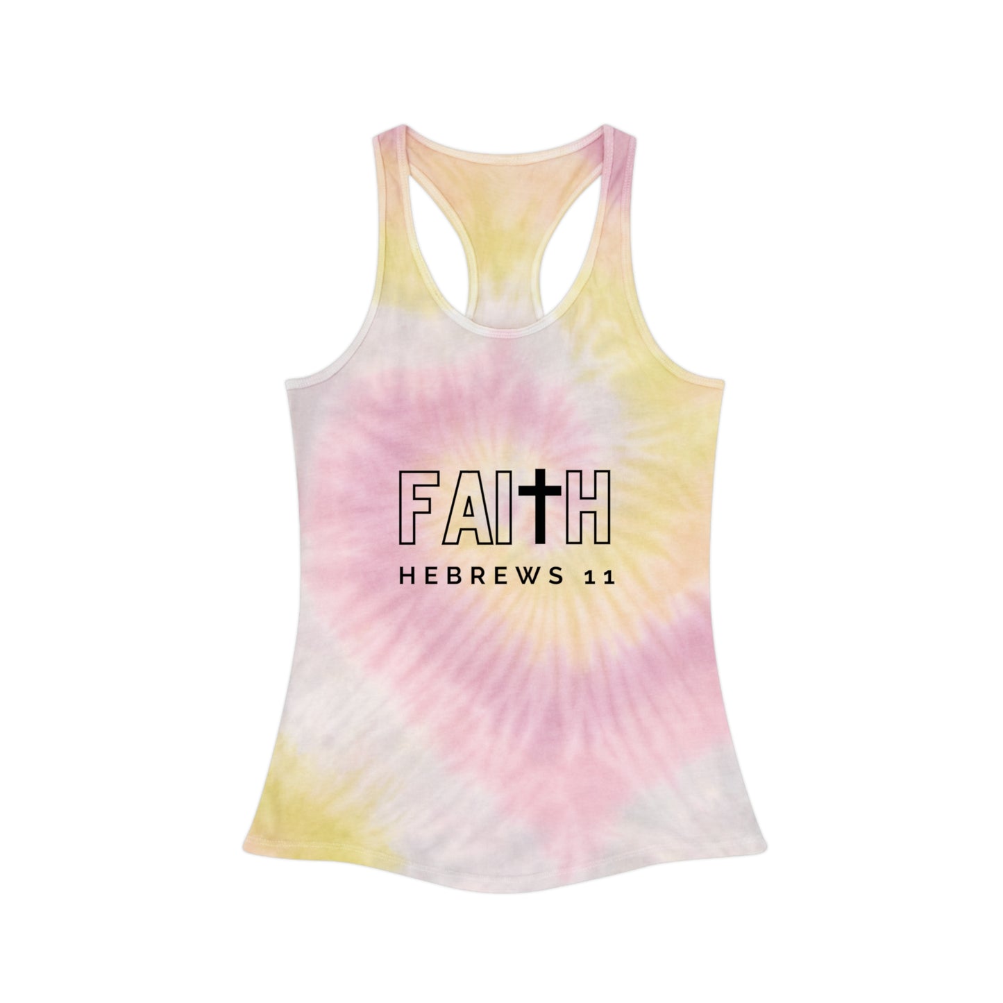 FAITH/Hebrews 11- Tie Dye Racerback Tank Top