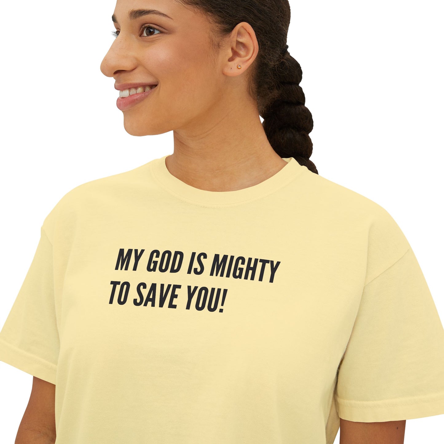 My God is Mighty to Save You!- Women's Softstyle T-Shirt