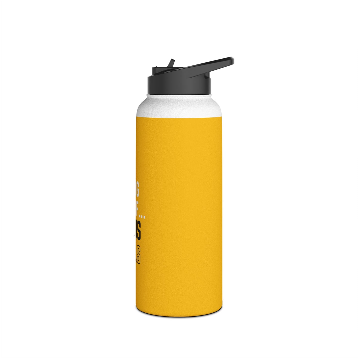 I'm living proof...Jesus Heals- 32 oz Stainless Steel Bottle (yellow)