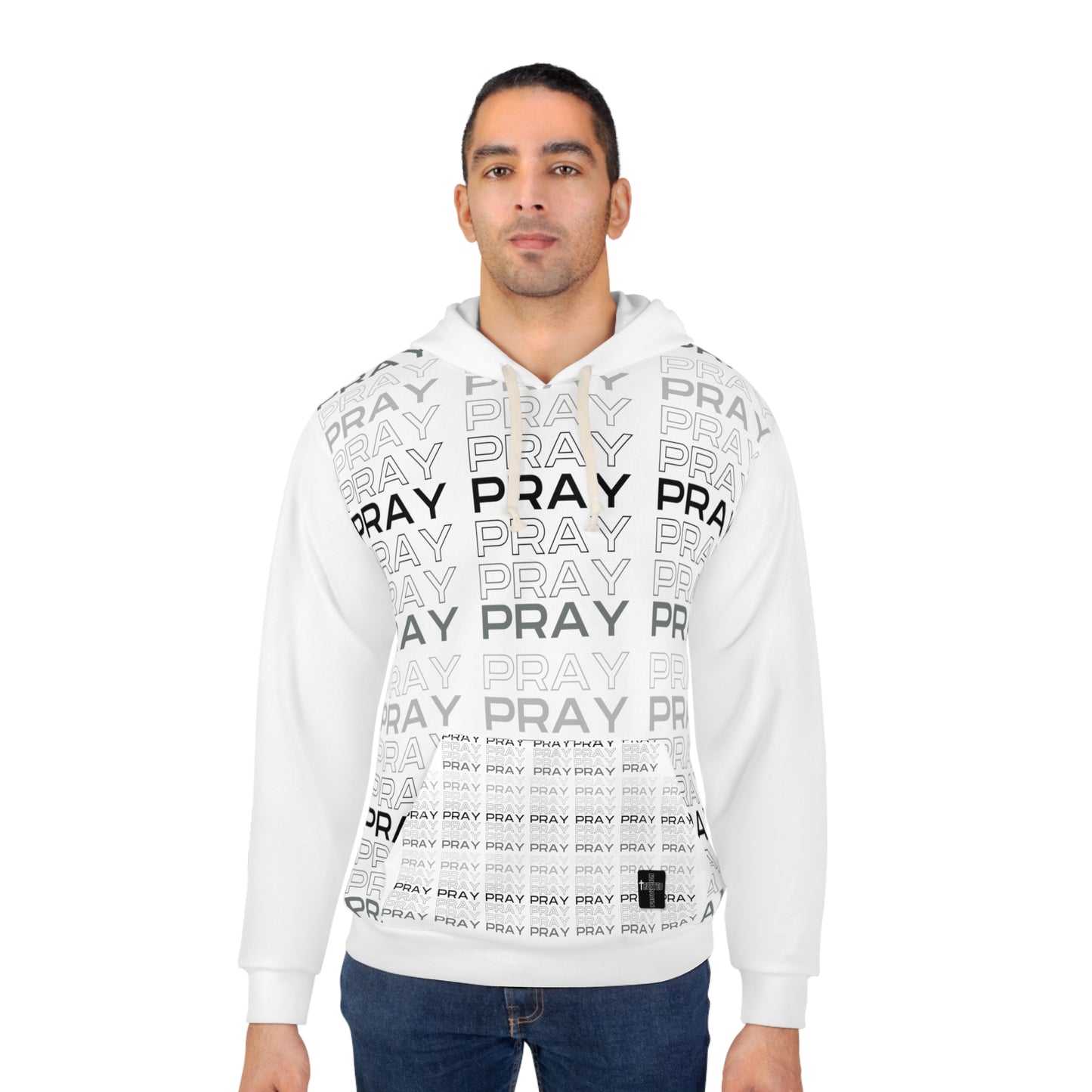 Pray- Pullover Hoodie (AOP)