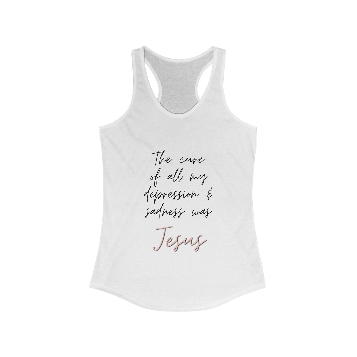 Jesus is My Cure- Women's Racerback Tanktop