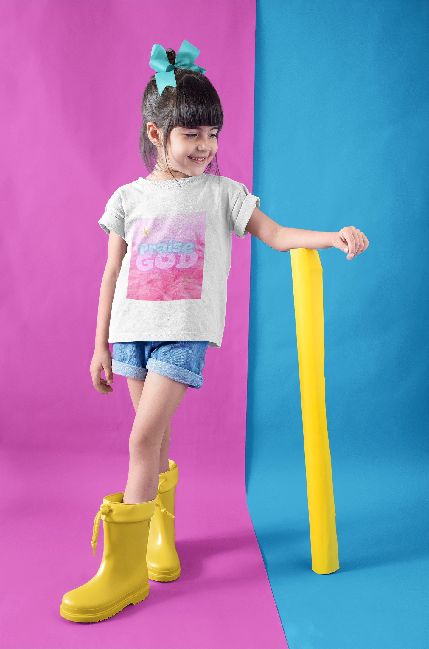 Praise God Girls' Christian T-Shirt – Cute & Faith-Inspired Apparel