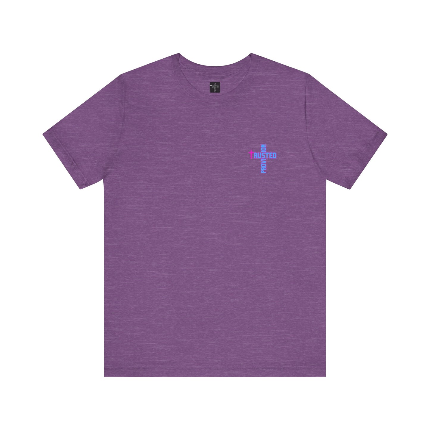 Trusted Provision- Unisex T-shirt (pink/blue logo)