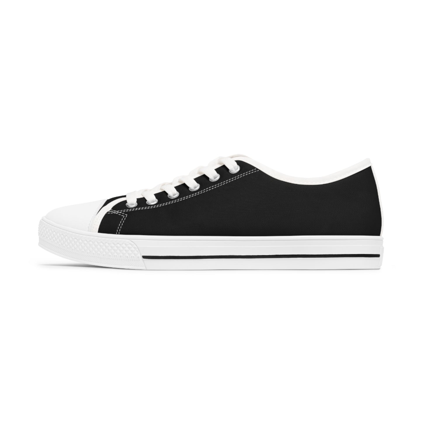 Peace (Phil 4:6)- Women's Low Top Sneakers (black)