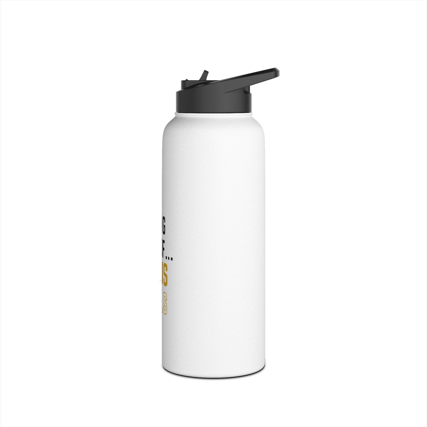 I'm living proof...Jesus Heals- 32 oz Stainless Steel Bottle (white & gold)