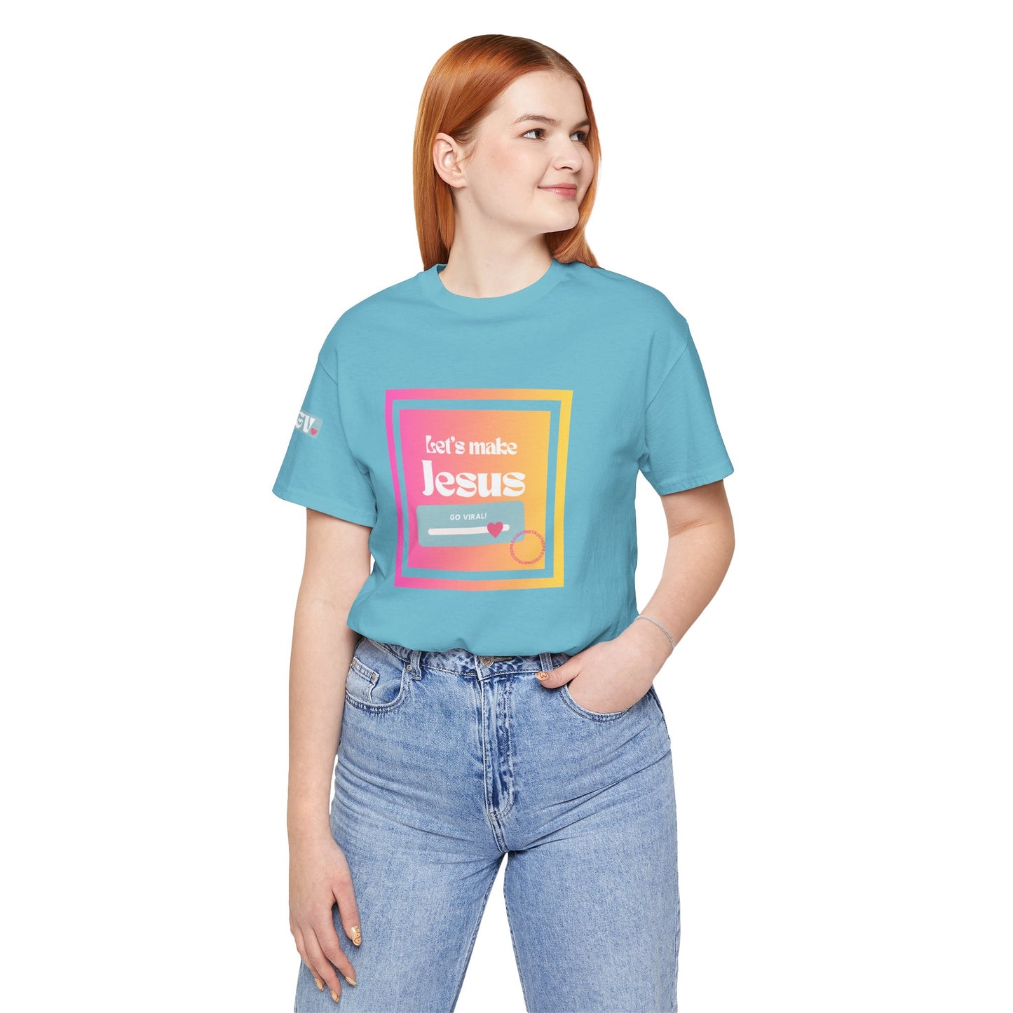 LMJGV: "Let's Make Jesus Go Viral"- Unisex Sleeve T-shirt