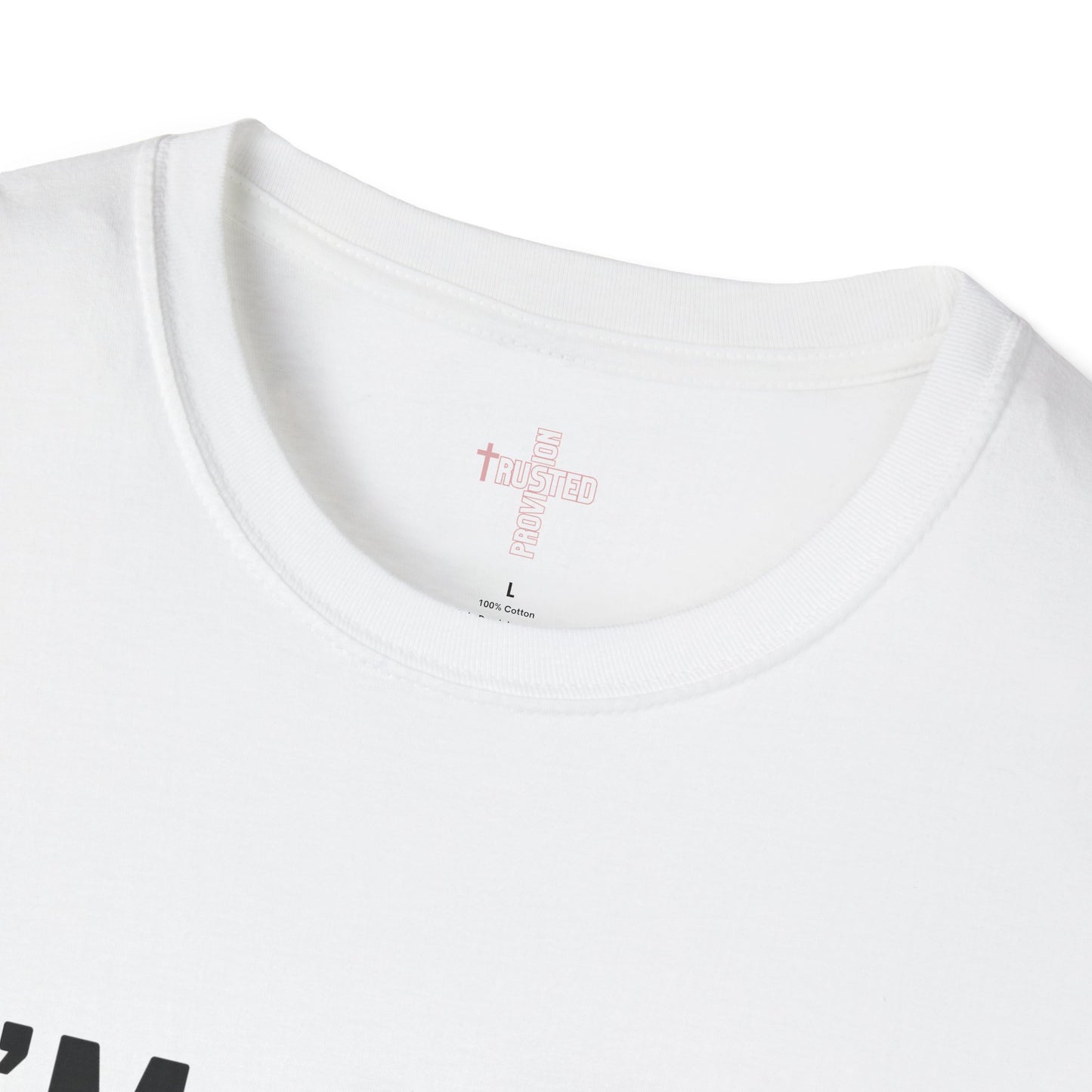 I'm living proof...Jesus Heals- Women's Softstyle T-Shirt (pink letters)