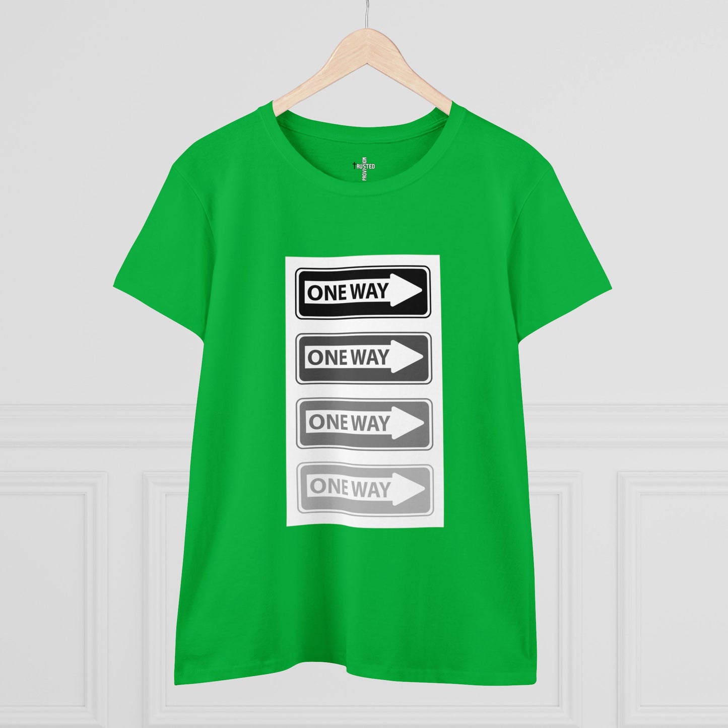 One Way- Women's Midweight Cotton Tee