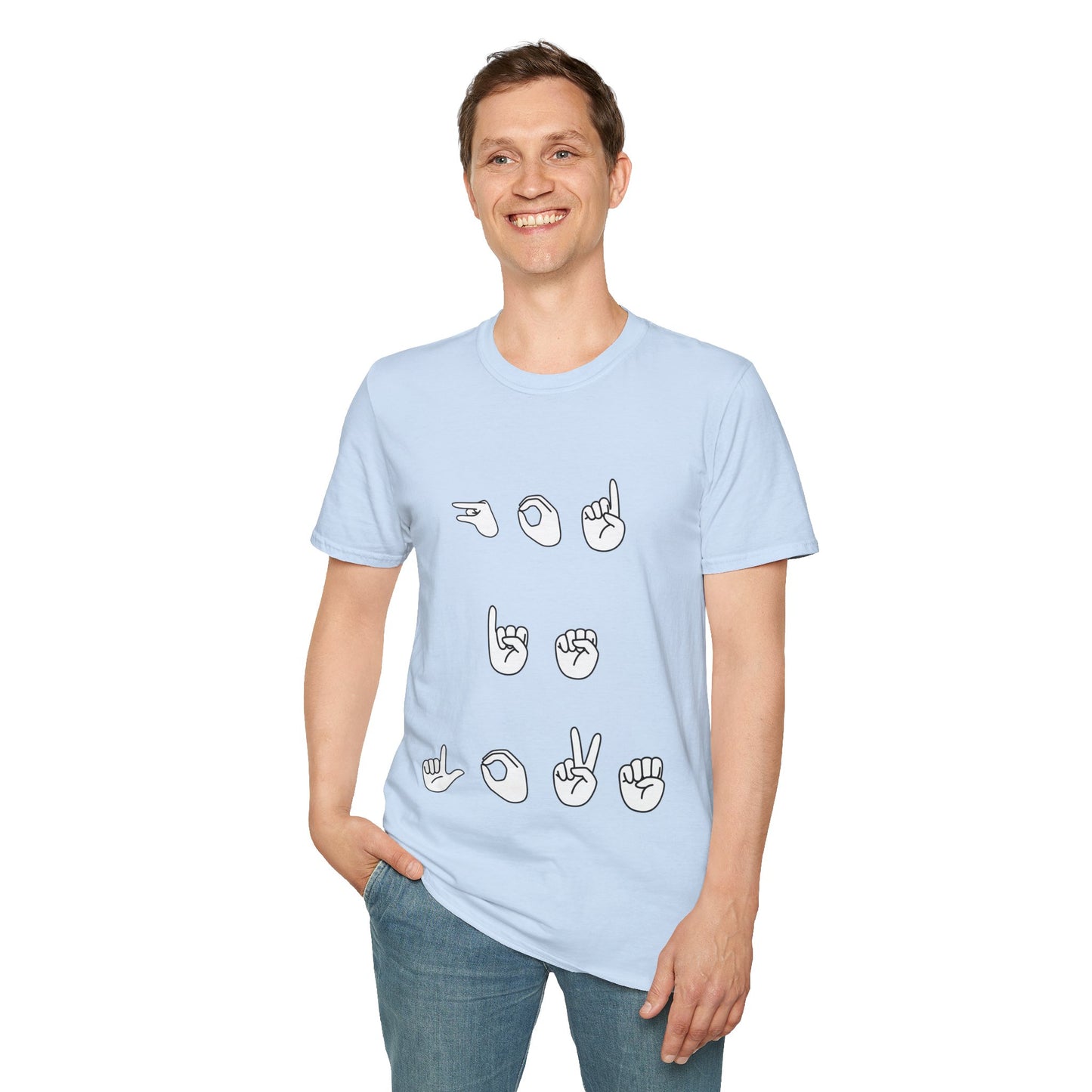 God is Love- Unisex Softstyle T-Shirt (sign language)