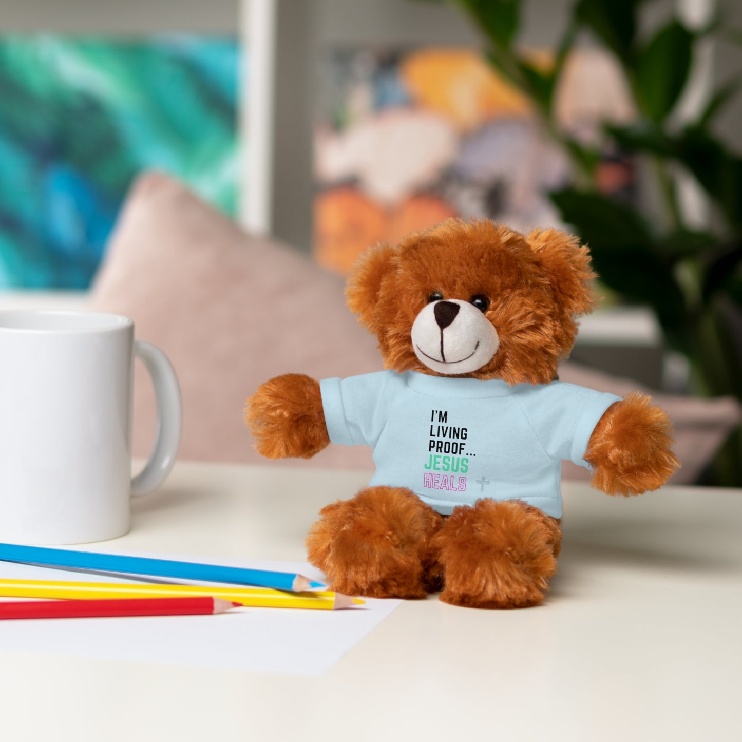 I am living proof...God heals- Stuffed Animals