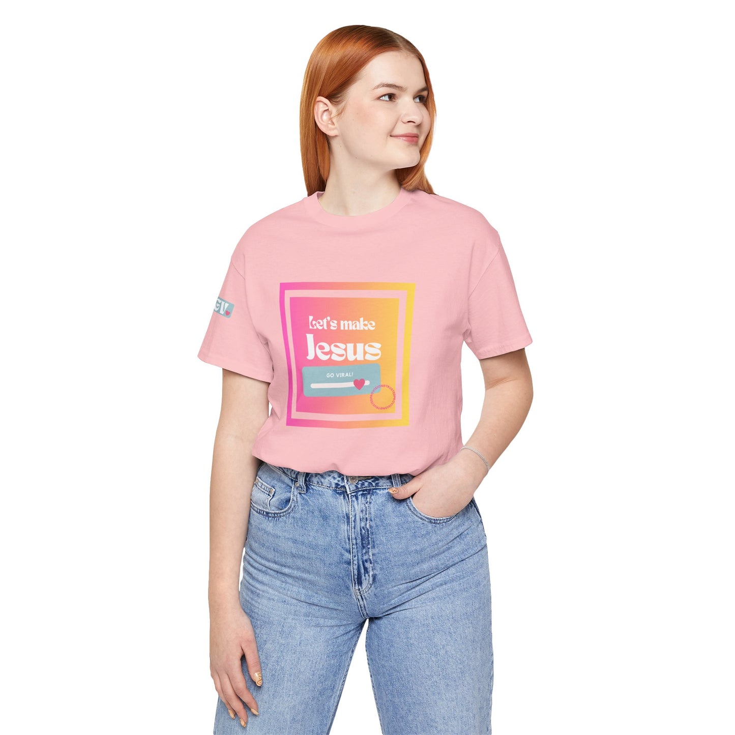 LMJGV: "Let's Make Jesus Go Viral"- Unisex Sleeve T-shirt