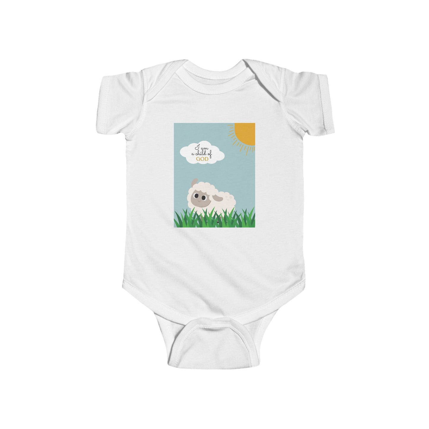 I am a child of God- Infant Jersey Bodysuit