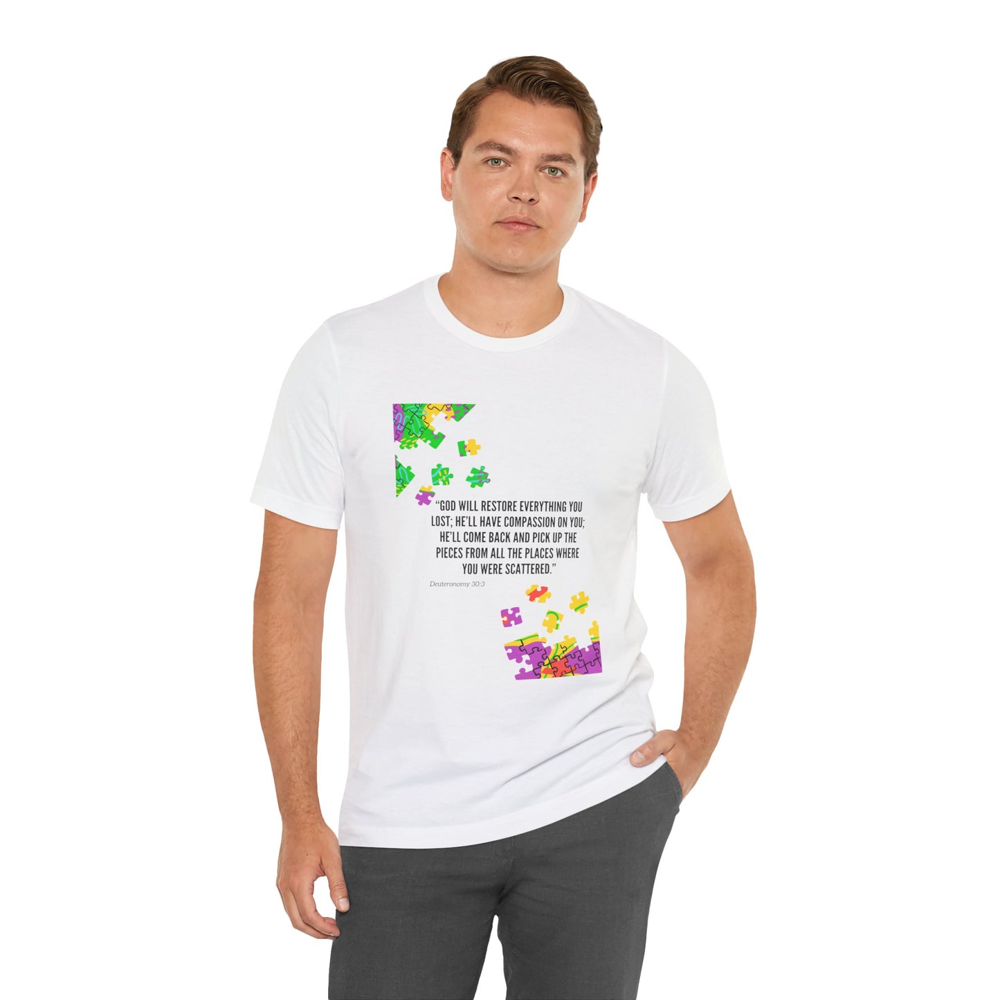 Restored Puzzle- Unisex Jersey Short Sleeve