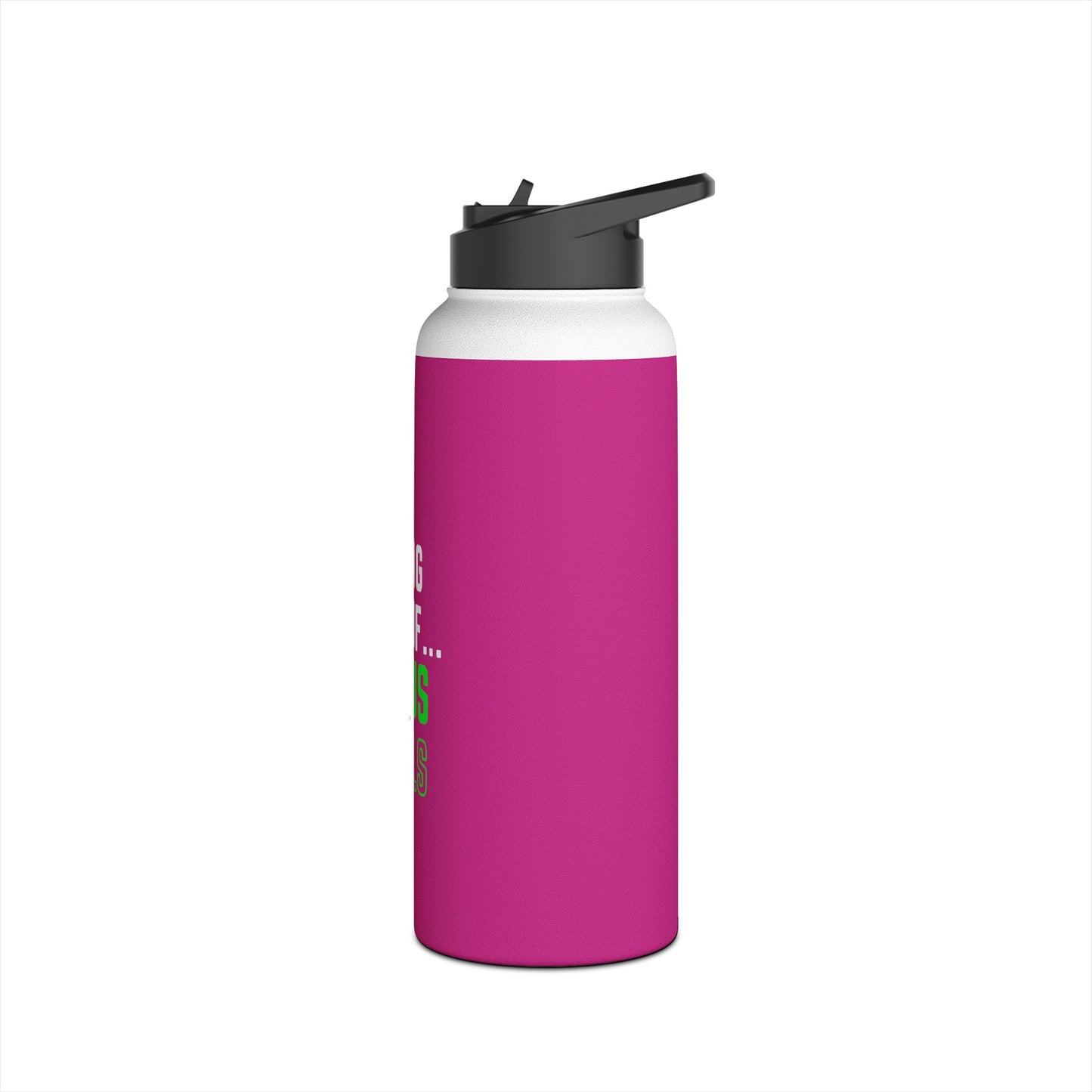 I'm living proof...Jesus Heals- 32 oz Stainless Steel Bottle (pink)