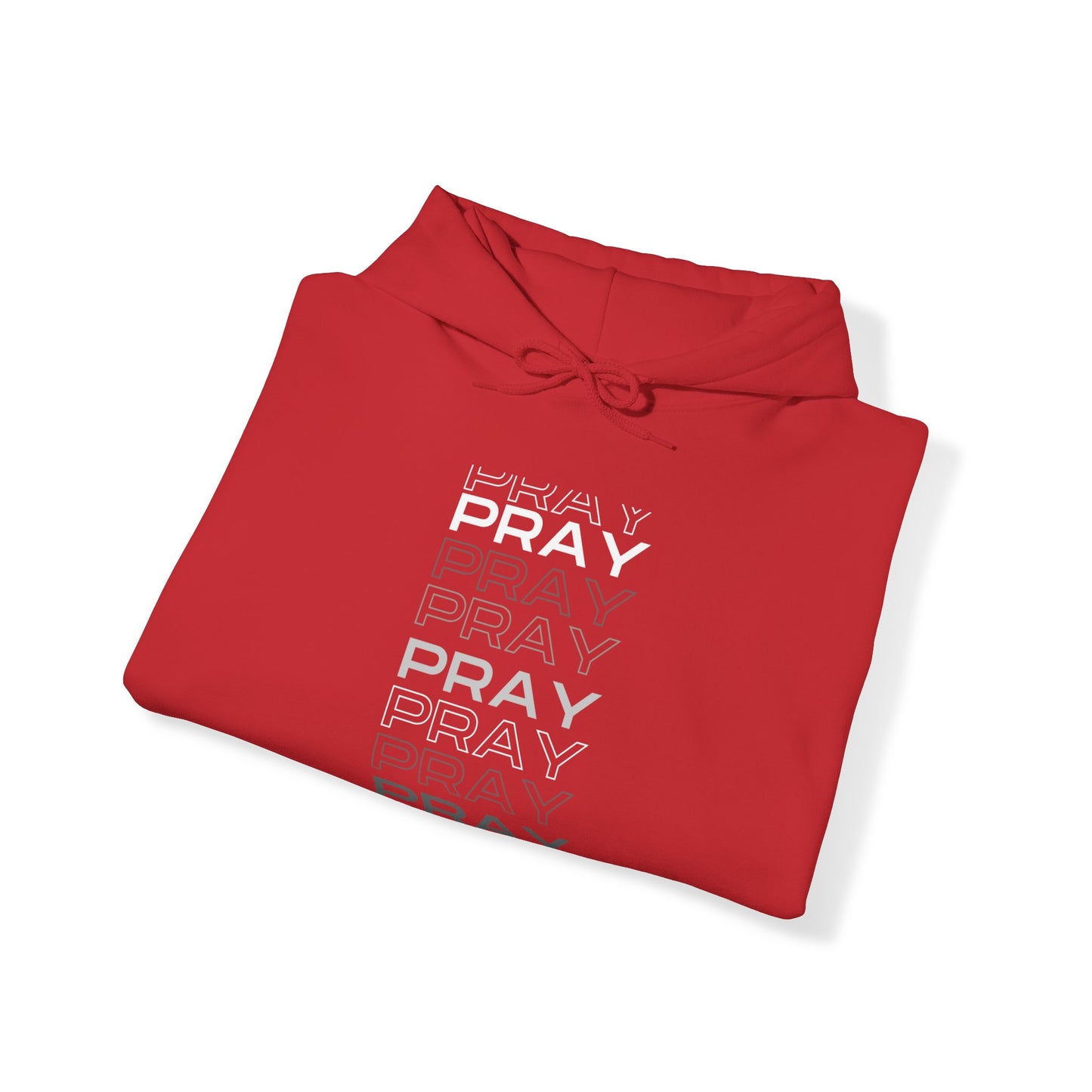 Pray- Unisex Hoodie (white & gray letters)