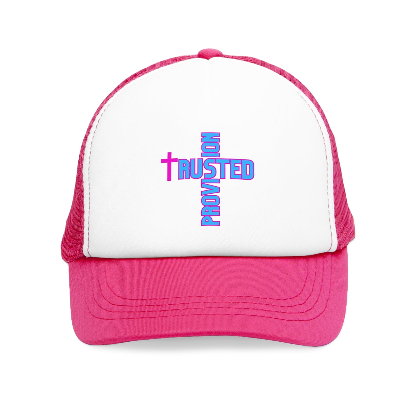 Trusted Provison- Mesh Cap (pink/blue logo)
