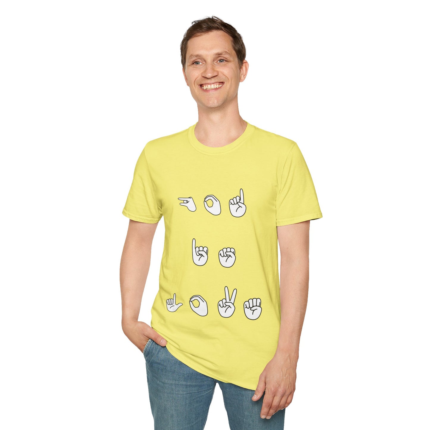 God is Love- Unisex Softstyle T-Shirt (sign language)