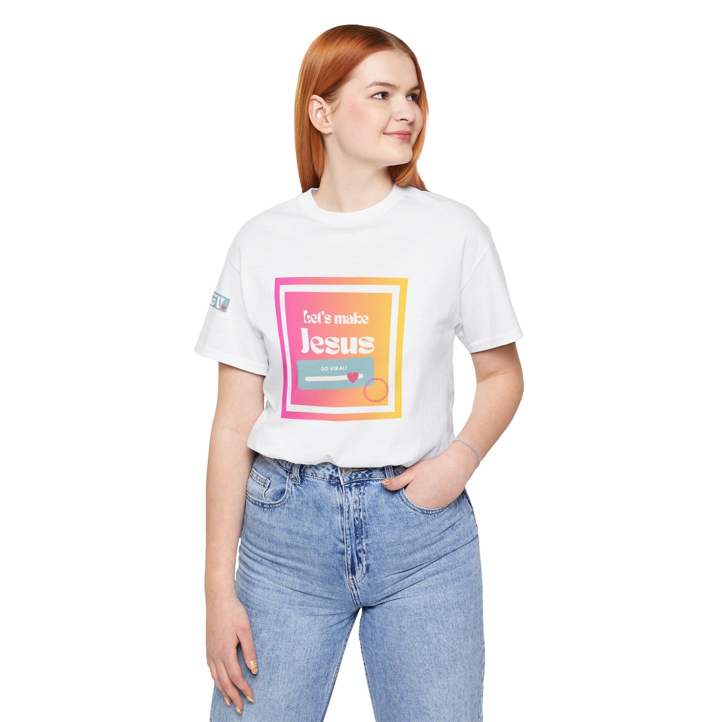 LMJGV: "Let's Make Jesus Go Viral"- Unisex Sleeve T-shirt