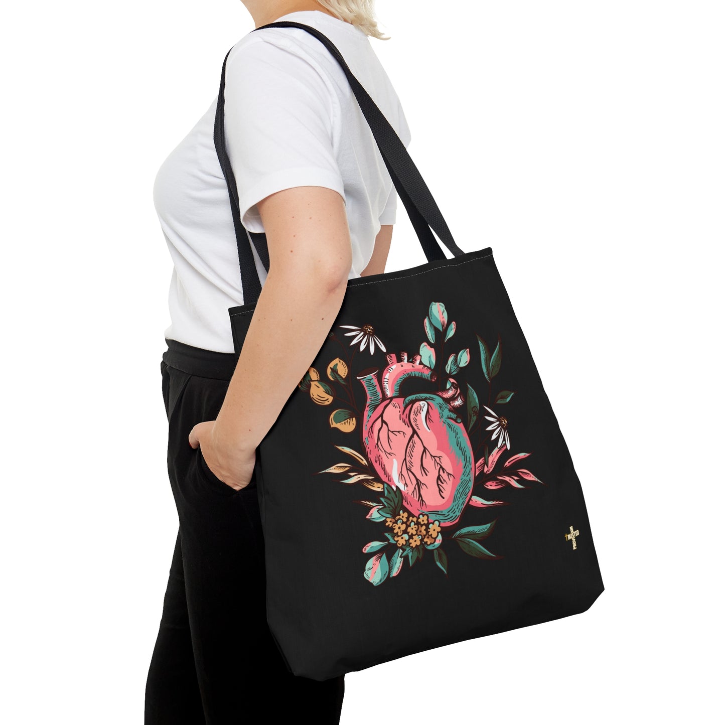 New Heart- Tote Bag (black)