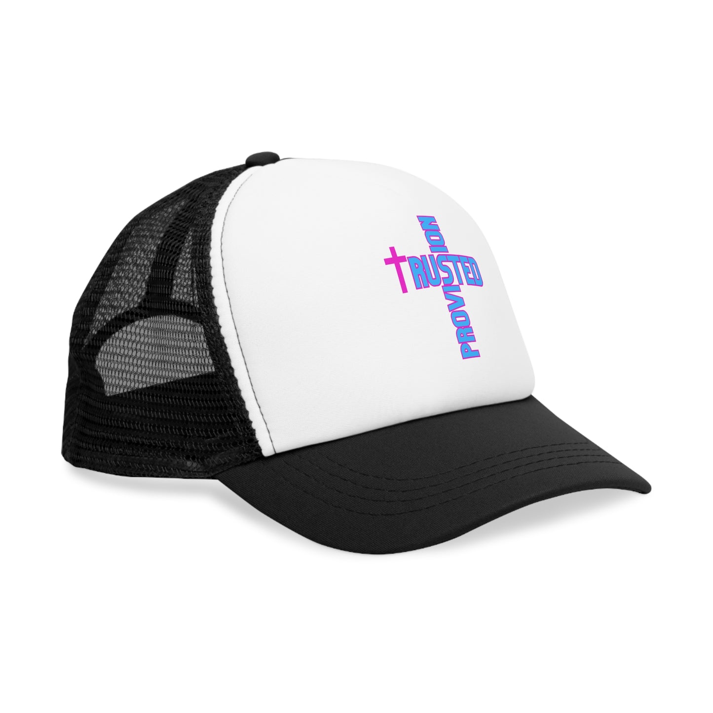 Trusted Provison- Mesh Cap (pink/blue logo)