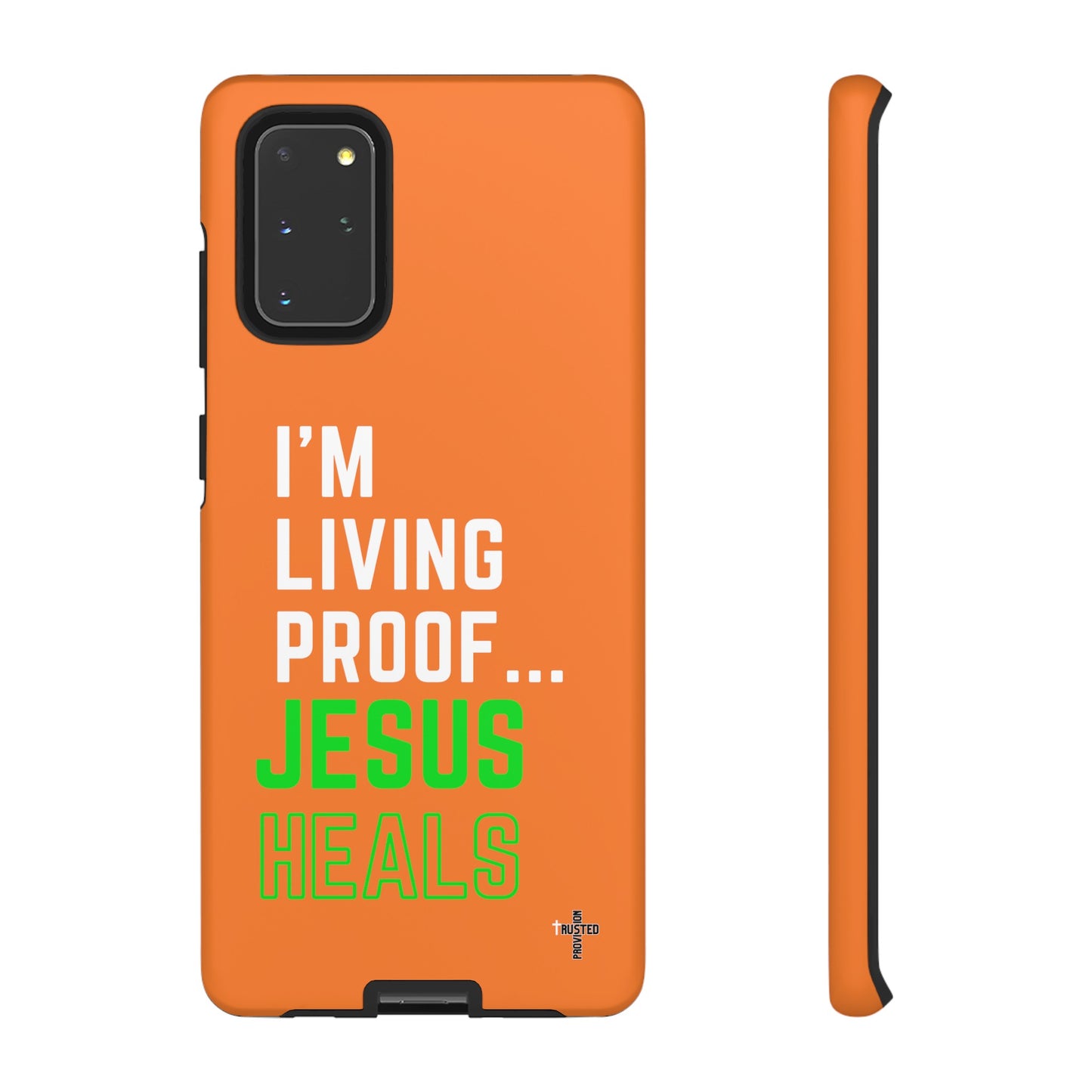 I'm living proof...Jesus Heals- Tough Case (orange)