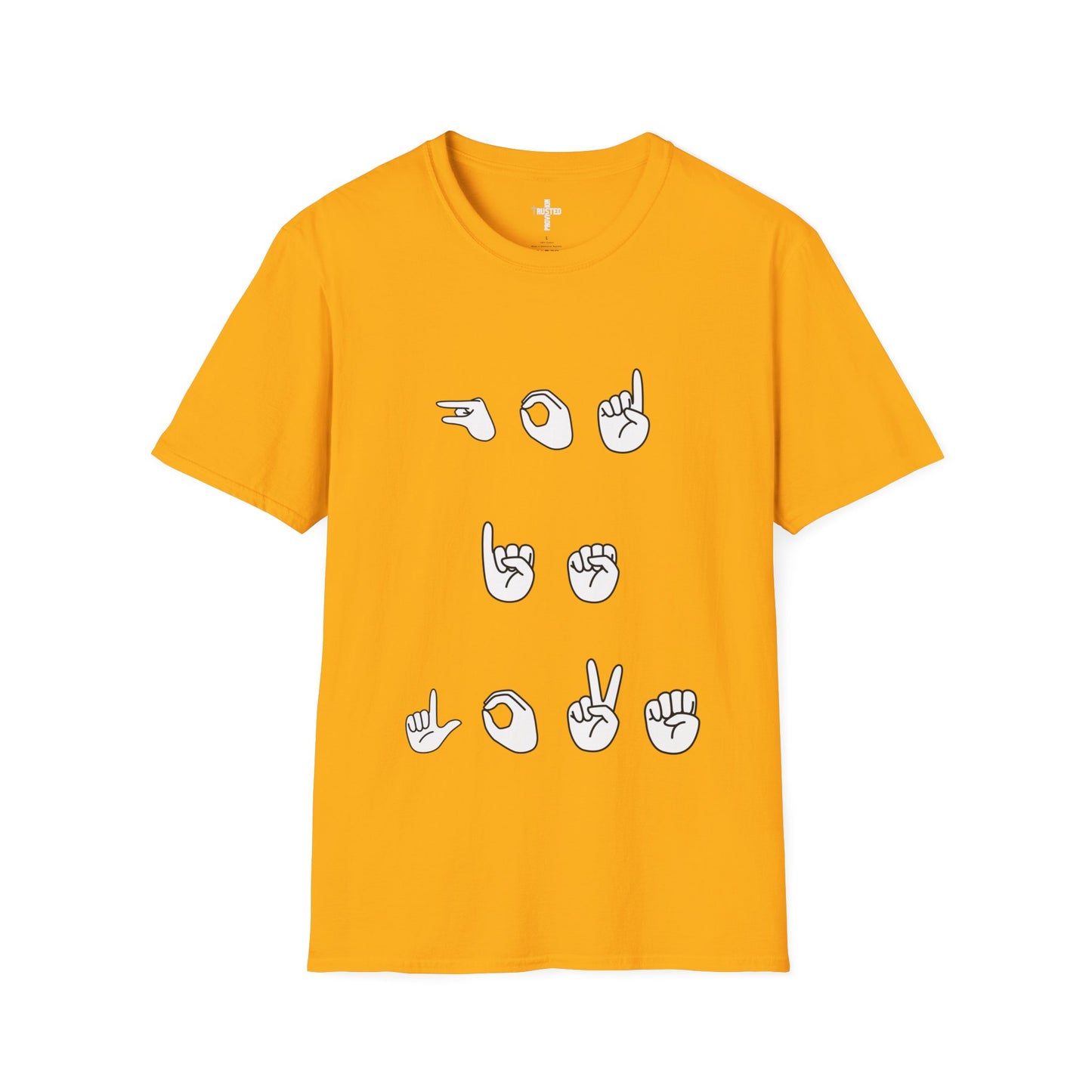 God is Love- Unisex Softstyle T-Shirt (sign language)