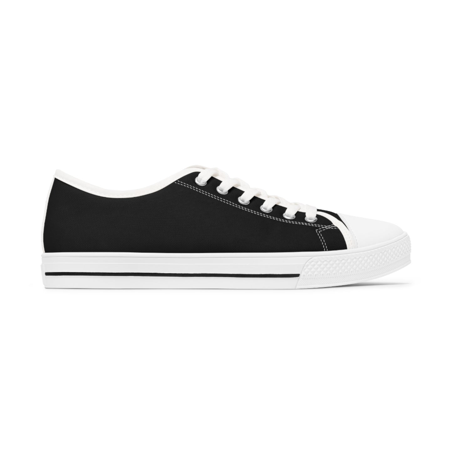 Peace (Phil 4:6)- Women's Low Top Sneakers (black)