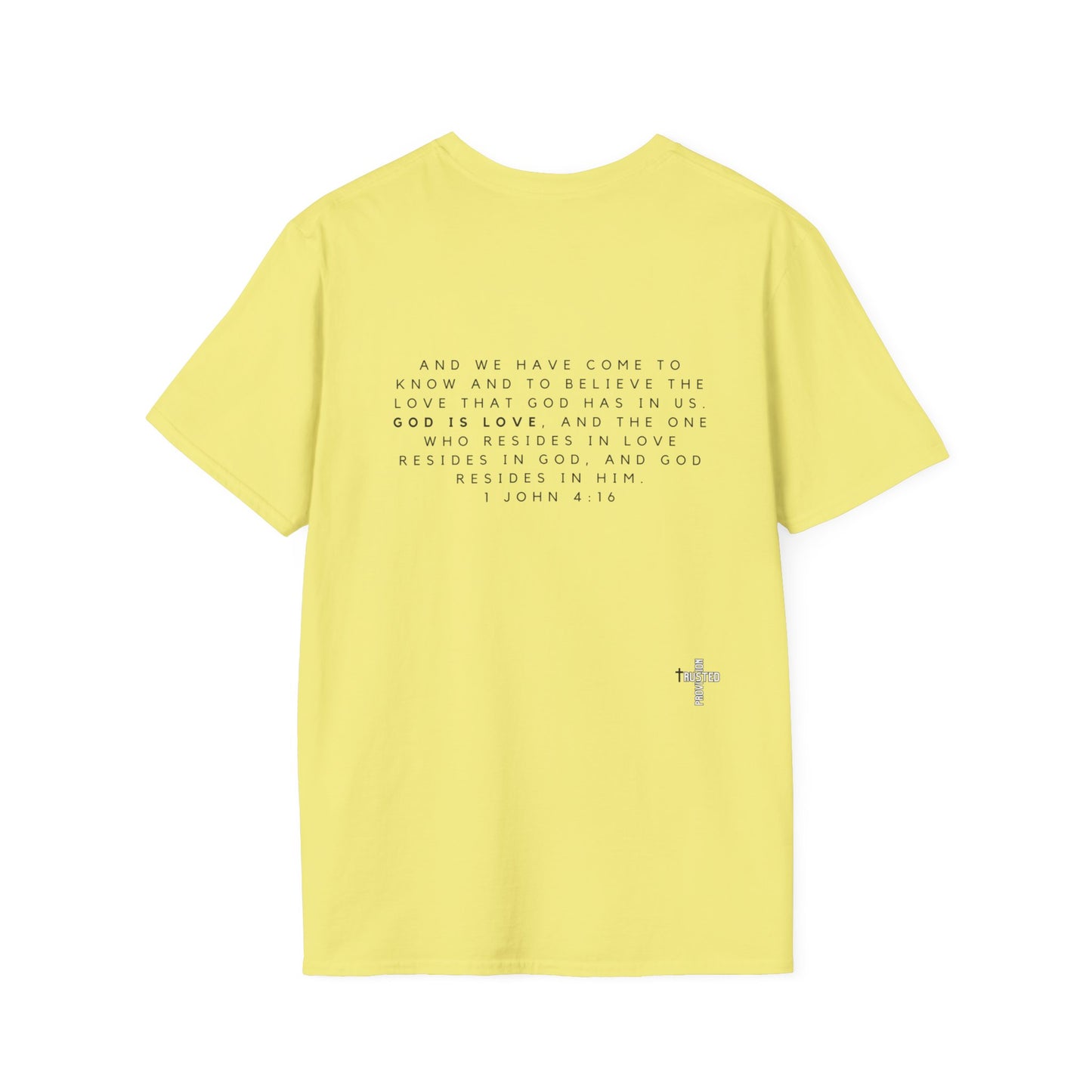 God is Love- Unisex Softstyle T-Shirt (sign language)