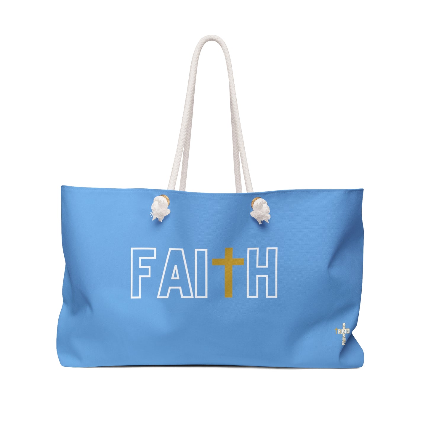 FAITH/Hebrews 11- Weekender Bag (light blue)