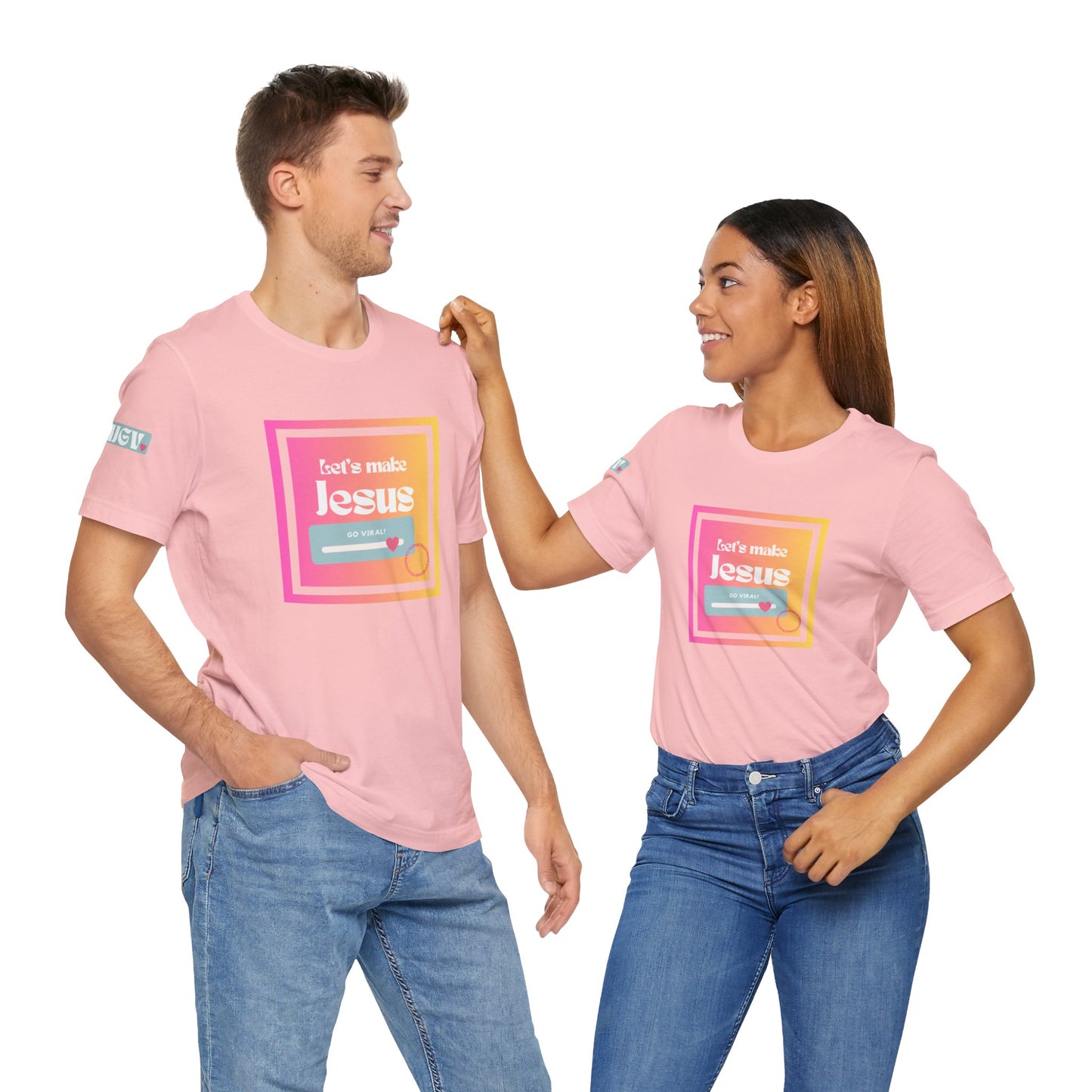 LMJGV: "Let's Make Jesus Go Viral"- Unisex Sleeve T-shirt