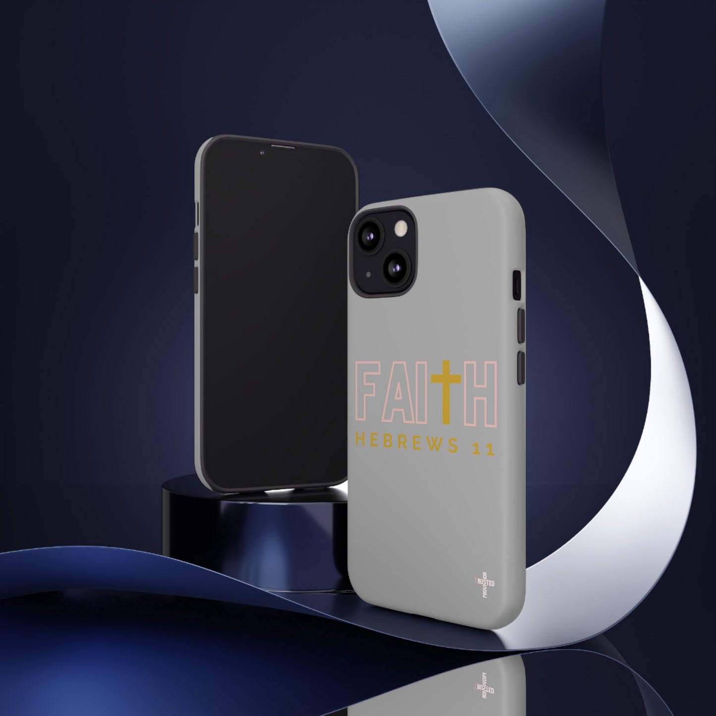 FAITH/Hebrews 11- Tough Case (light grey/rose/gold)