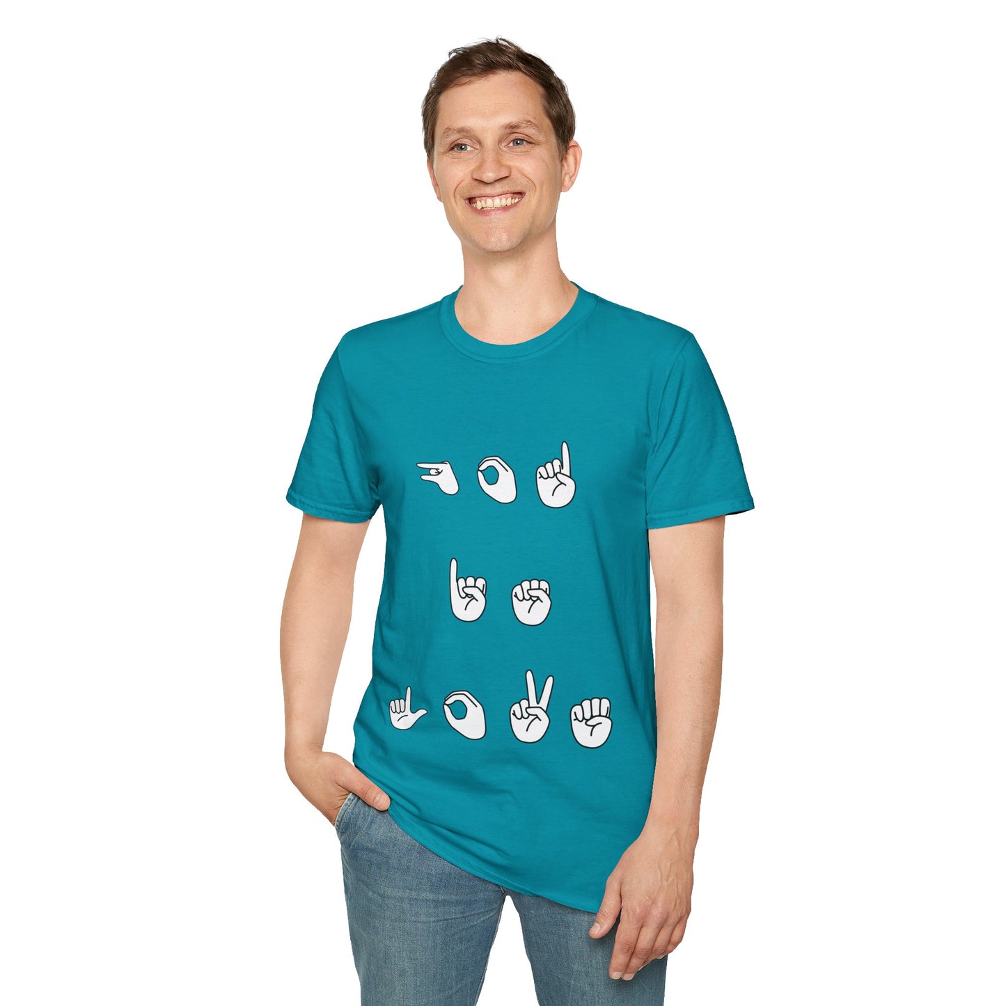 God is Love- Unisex Softstyle T-Shirt (sign language)