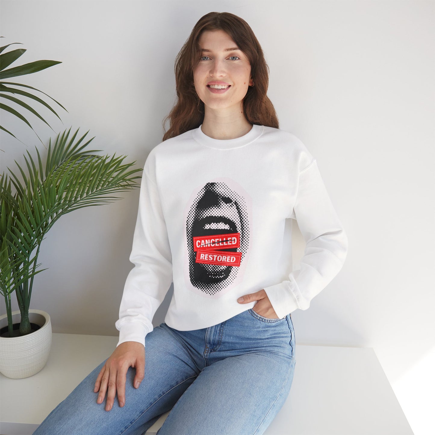 Screaming: Cancelled/Restored- Unisex Crewneck Sweatshirt