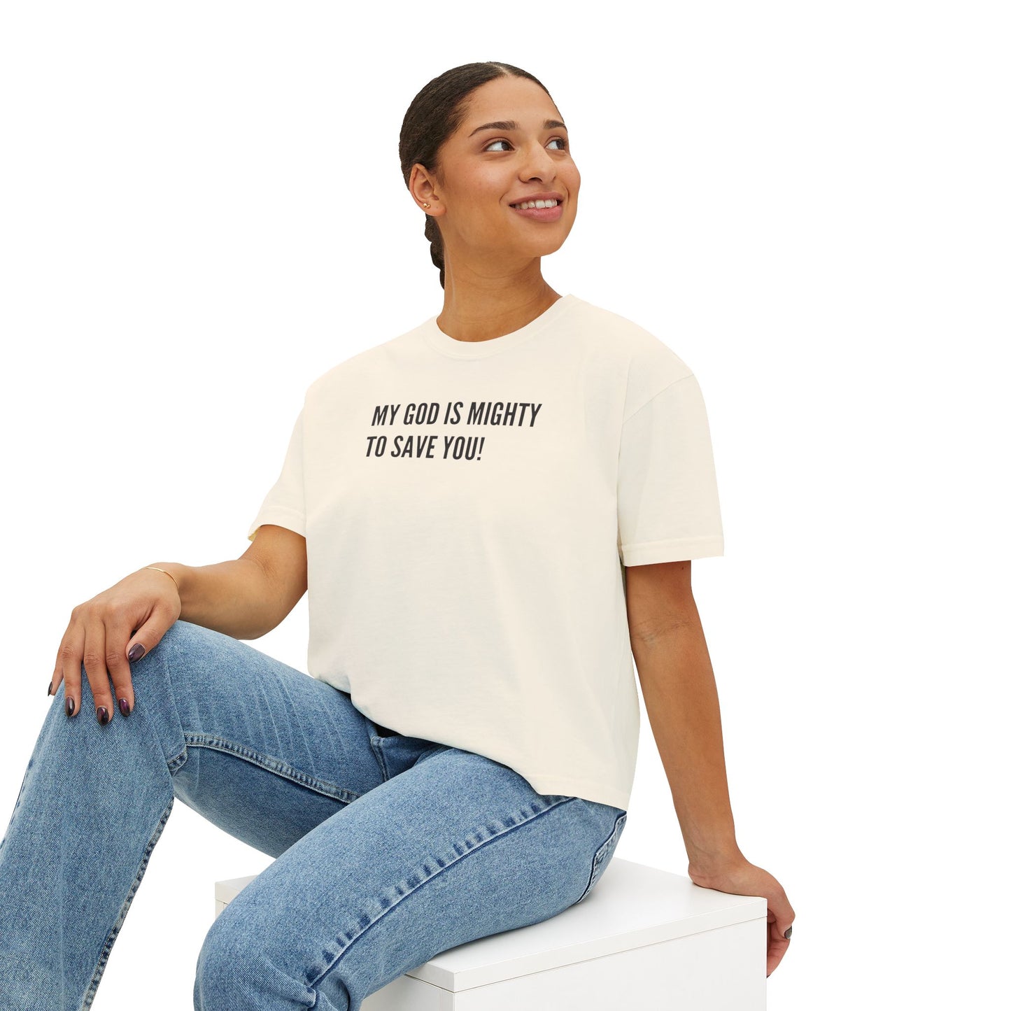 My God is Mighty to Save You!- Women's Softstyle T-Shirt