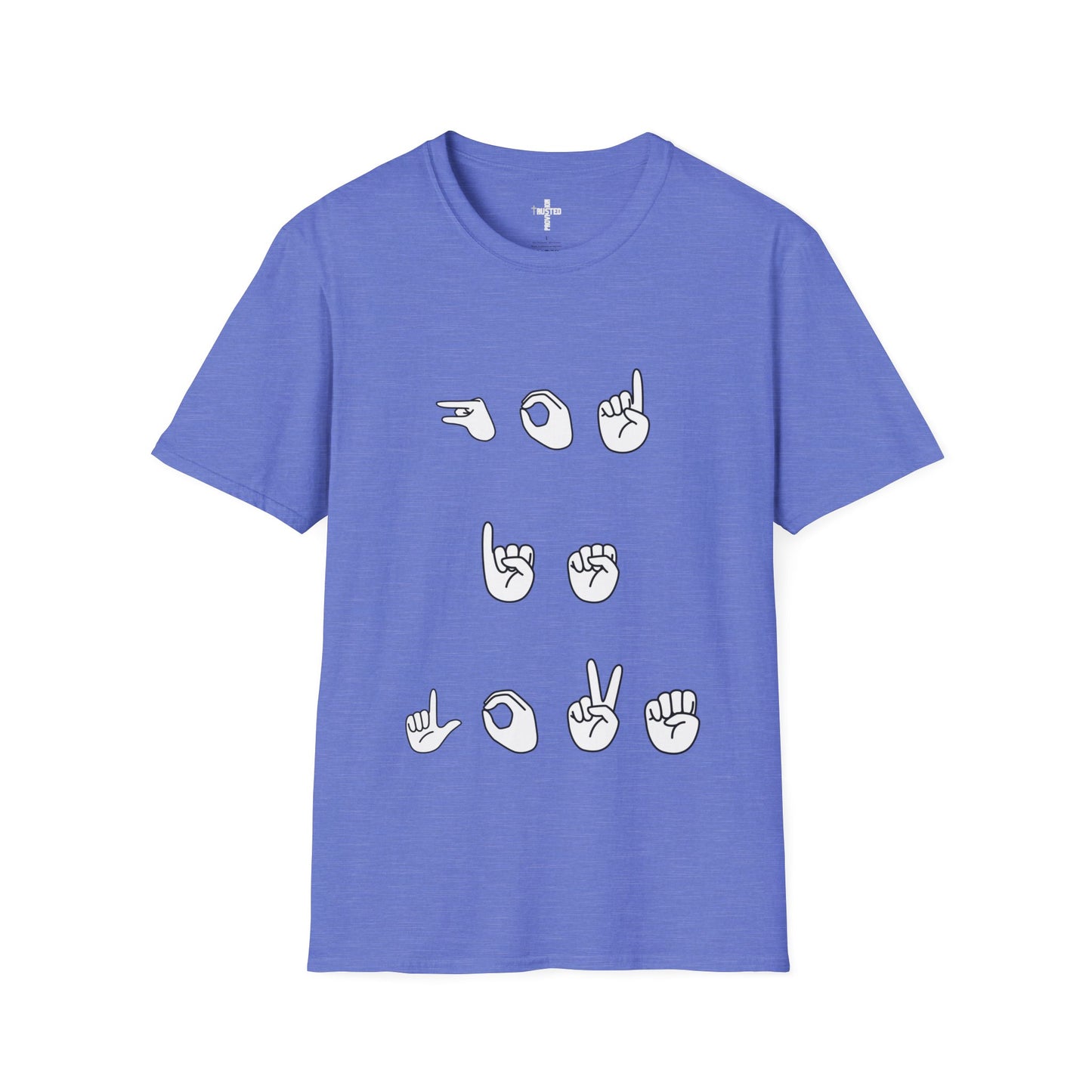God is Love- Unisex Softstyle T-Shirt (sign language)