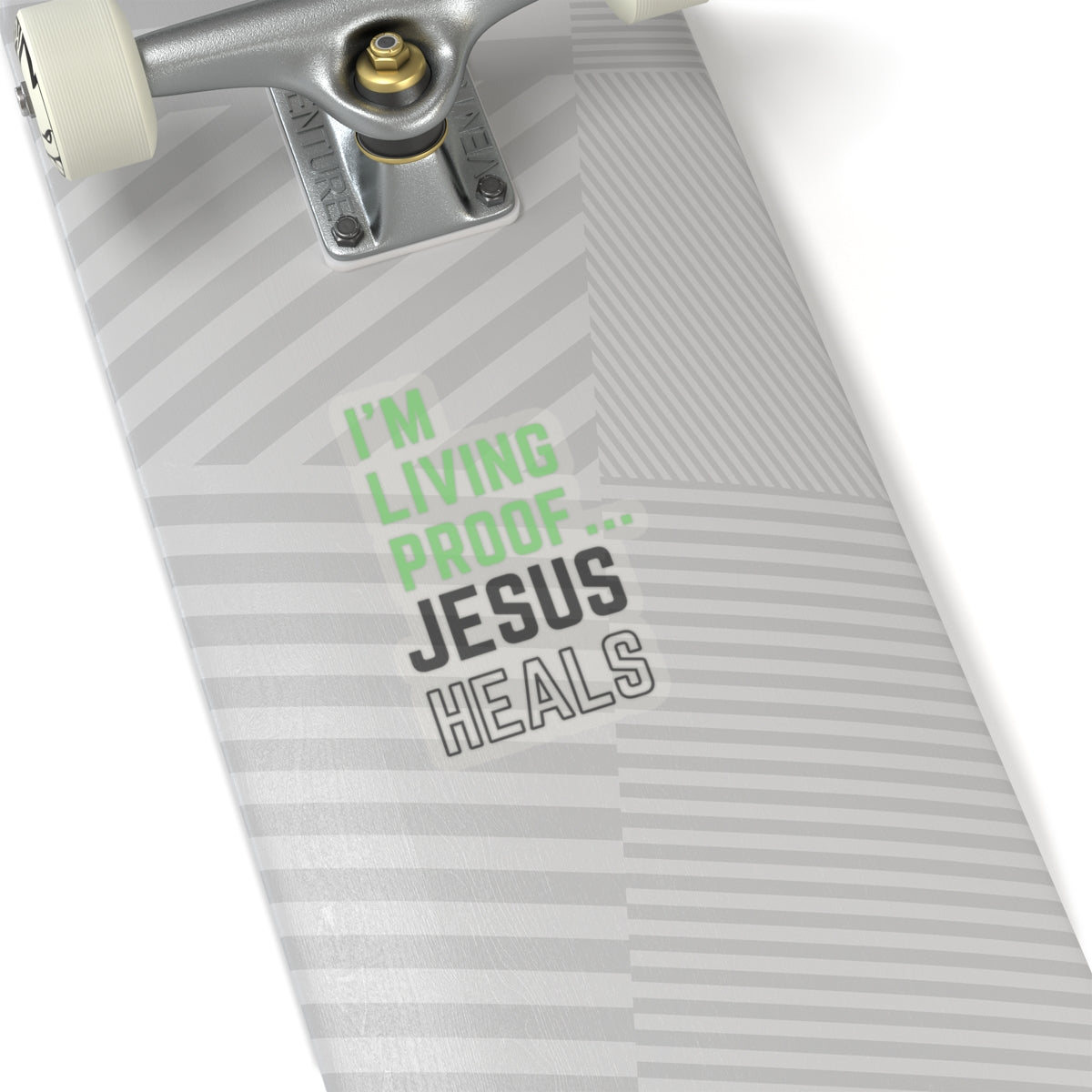 I am living proof...Jesus Heals- Kiss-Cut Stickers