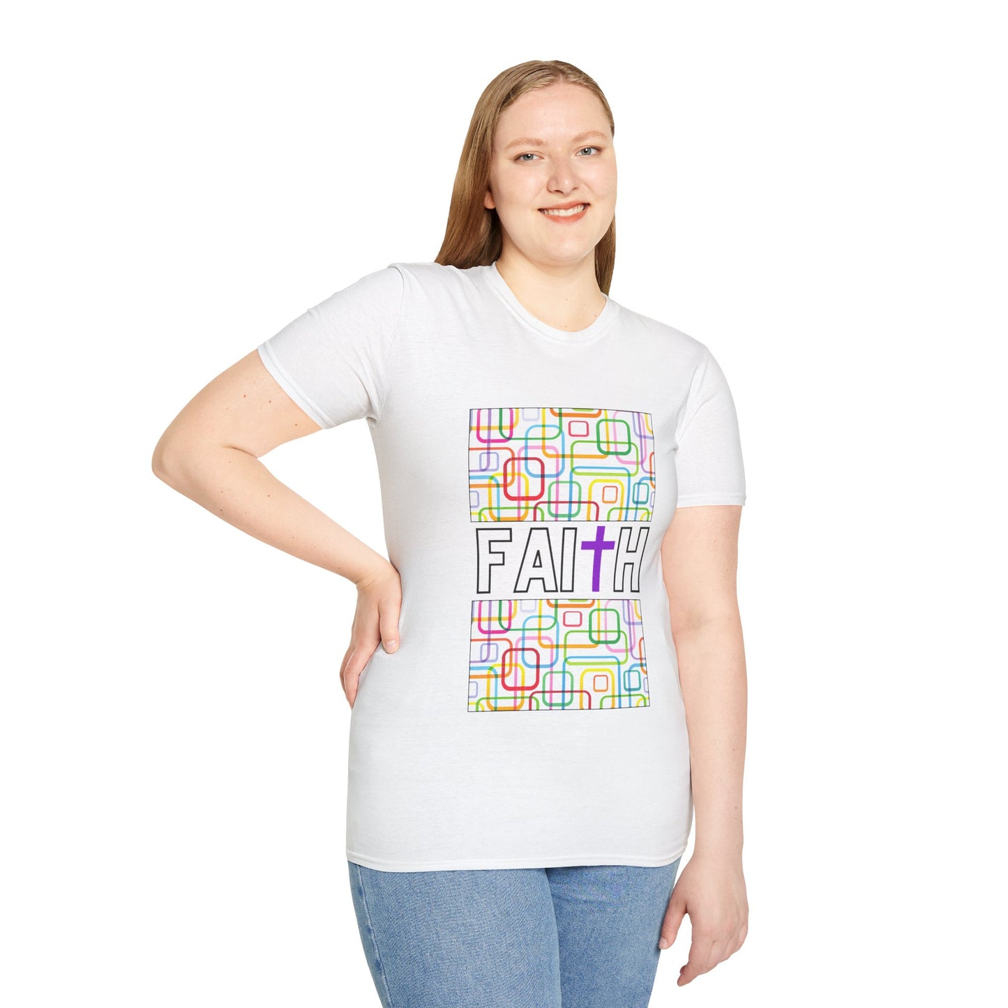 Faith- Unisex Softstyle T-Shirt (colorful)