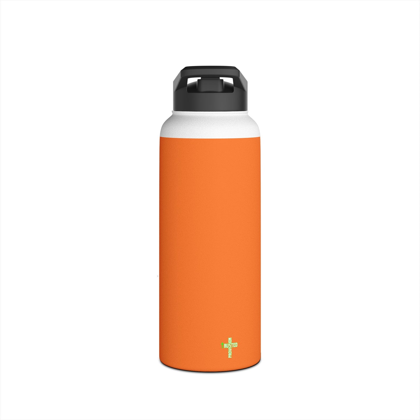 I'm living proof...Jesus Heals- 32 oz Stainless Steel Bottle (orange)