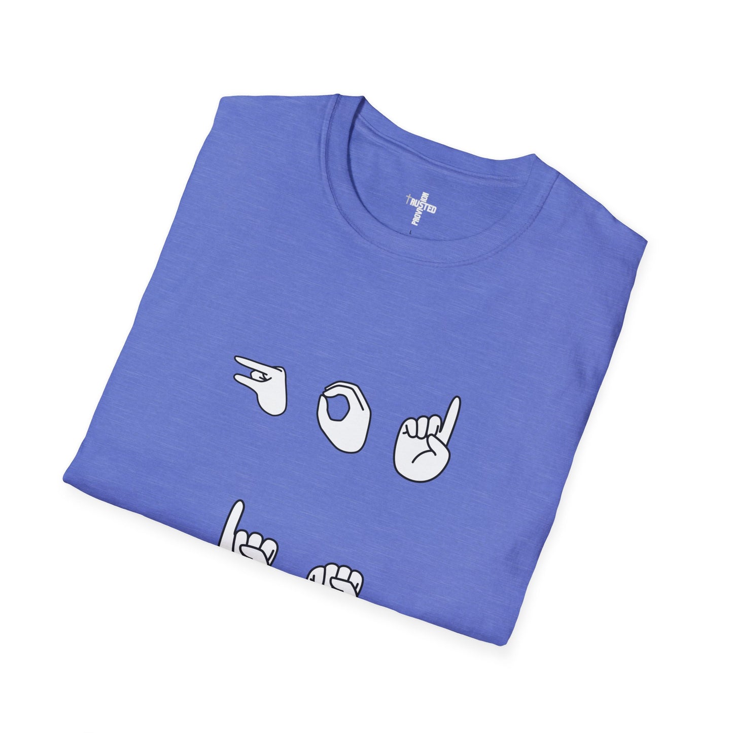 God is Love- Unisex Softstyle T-Shirt (sign language)