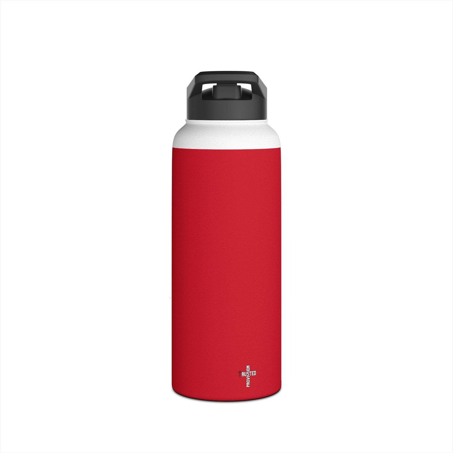 I'm living proof...Jesus Heals- 32 oz Stainless Steel Bottle (dark red)