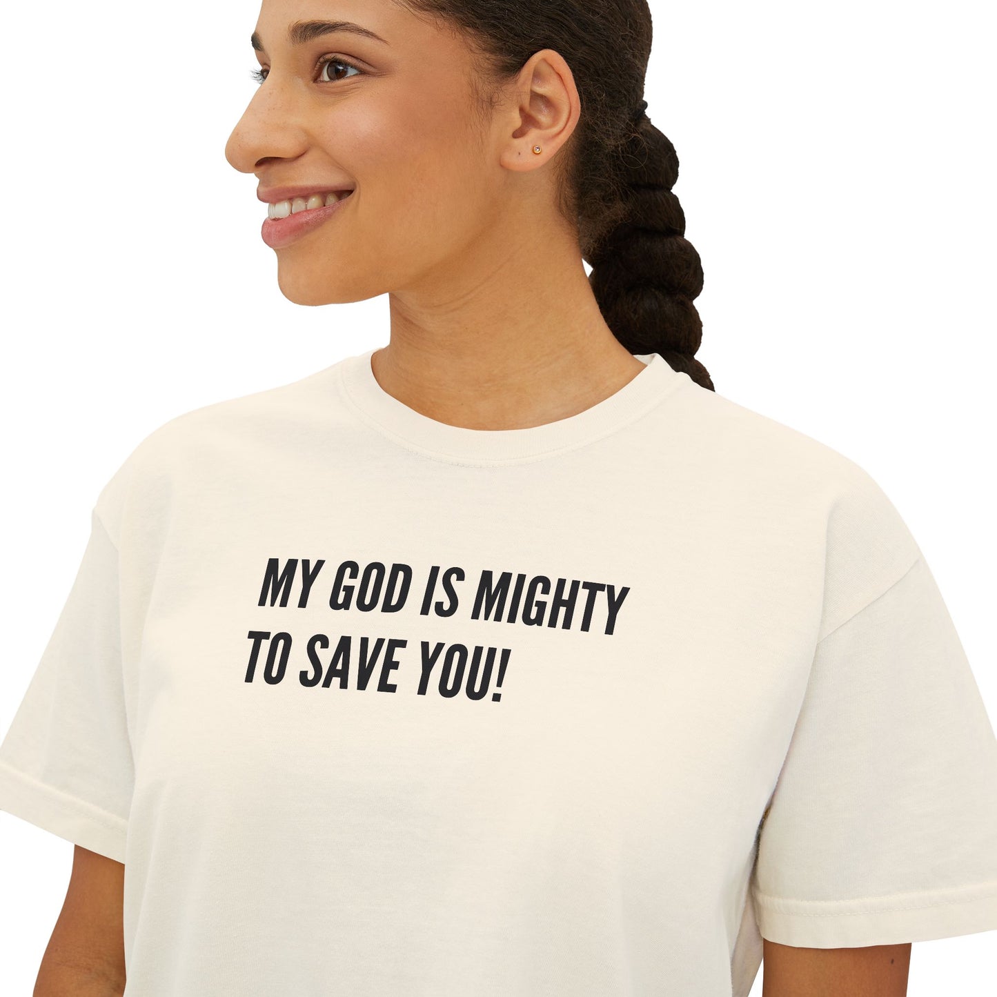 My God is Mighty to Save You!- Women's Softstyle T-Shirt