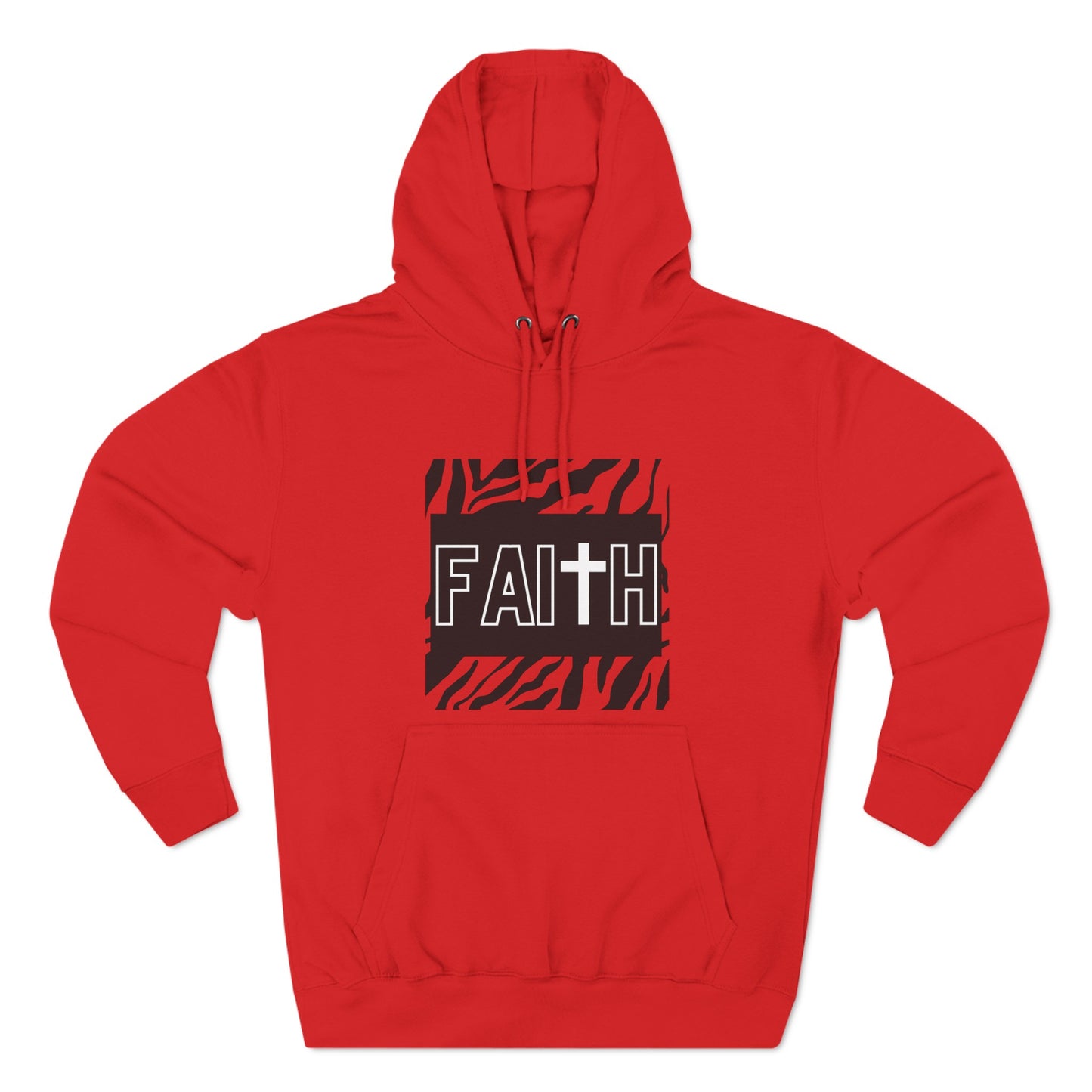 FAITH/Hebrews 11- Unisex Premium Pullover Hoodie (zebra)