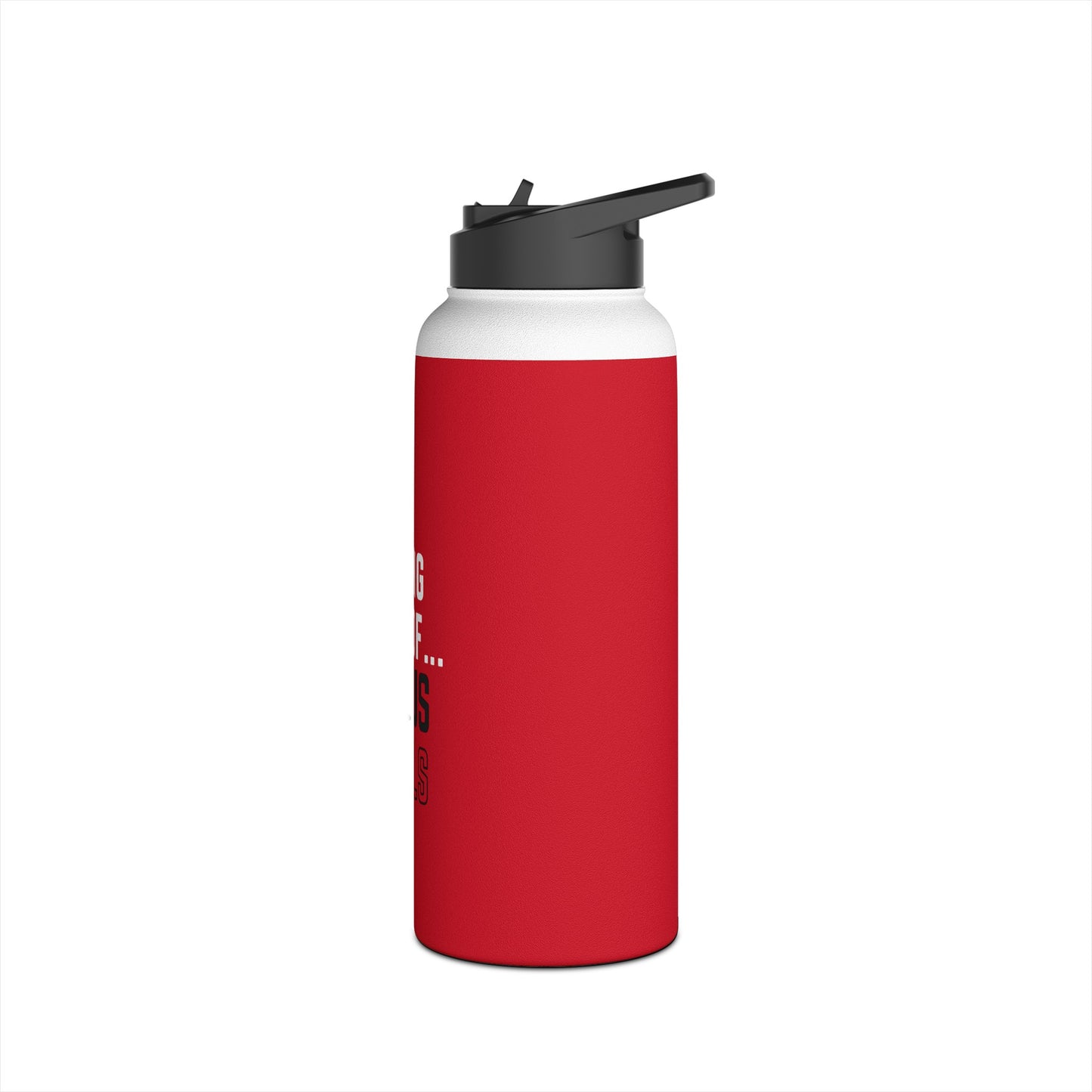 I'm living proof...Jesus Heals- 32 oz Stainless Steel Bottle (dark red)