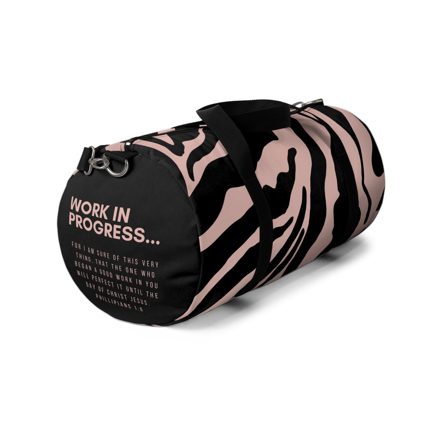 Work in Progress...- Duffel Bag (rose zebra)