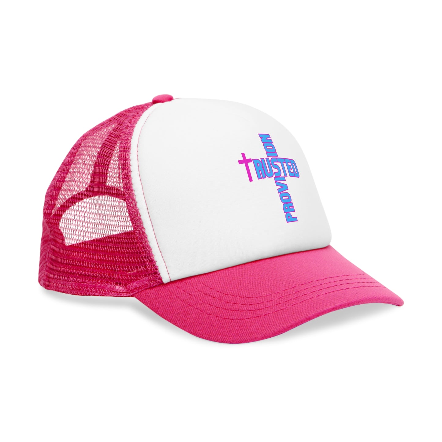 Trusted Provison- Mesh Cap (pink/blue logo)