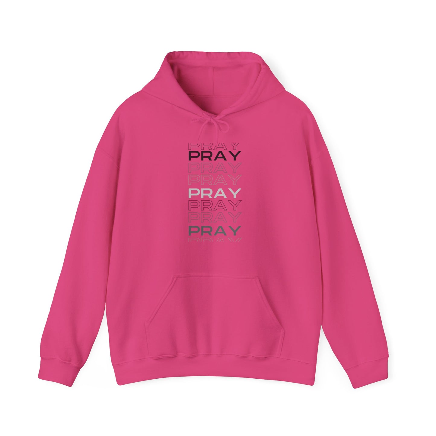 Pray- Unisex Hoodie (white & gray letters)