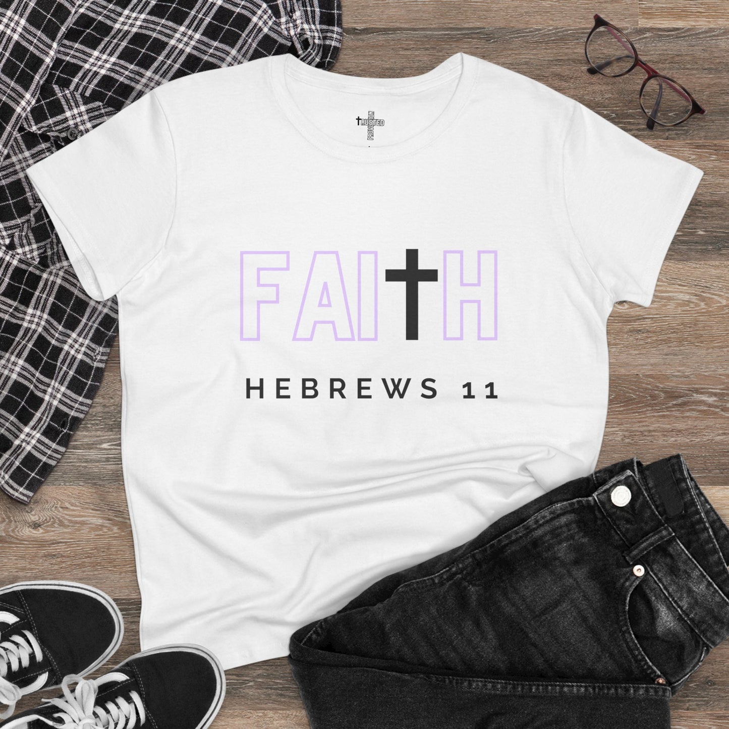 FAITH/HEBREWS 11- Women's Softstyle T-Shirt (lilac)