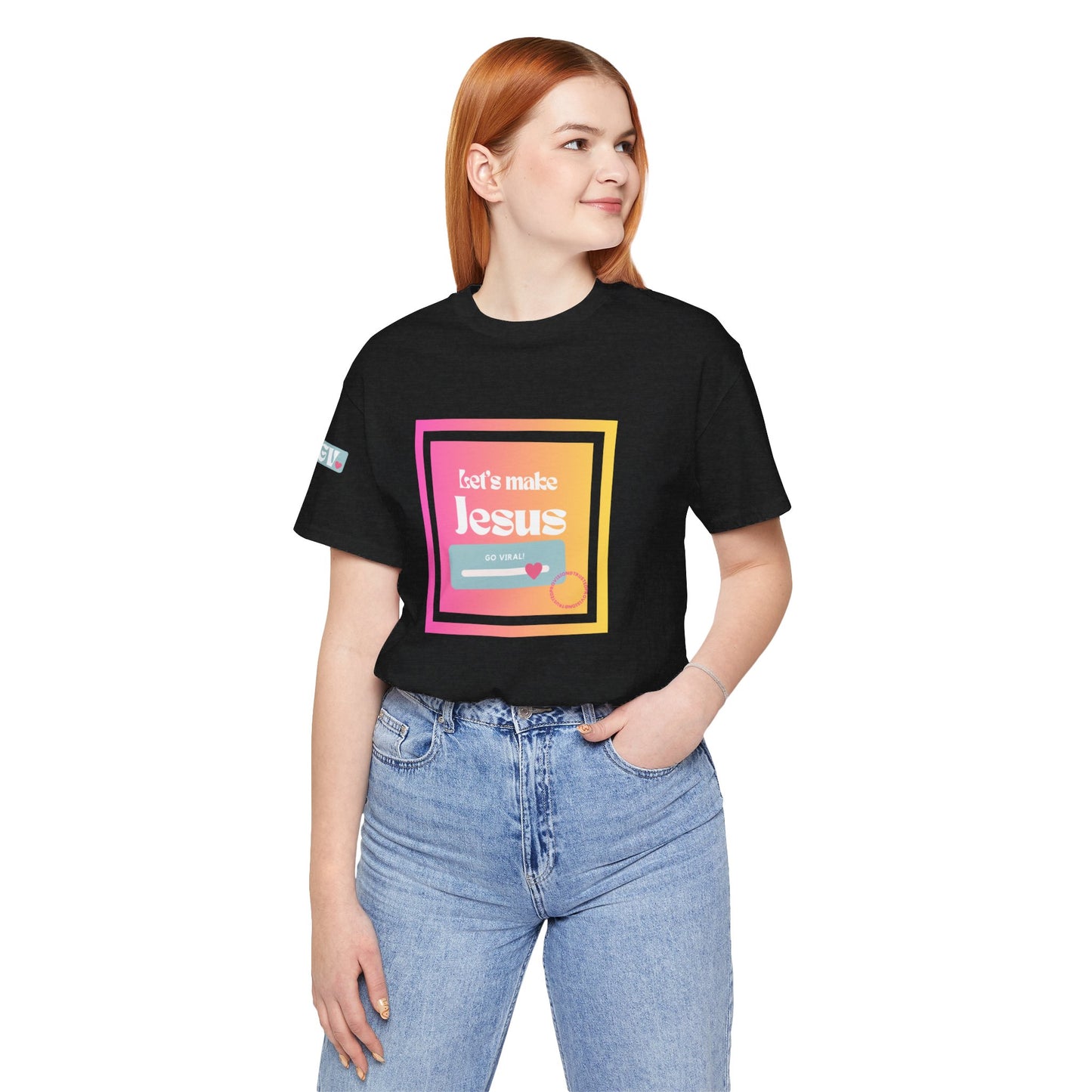 LMJGV: "Let's Make Jesus Go Viral"- Unisex Sleeve T-shirt